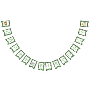 Jungle Safari Birthday Bunting Flaggor Banner