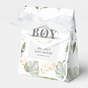 Jungle Safari Boy Giraffe Botanical Baby Shower Presentaskar