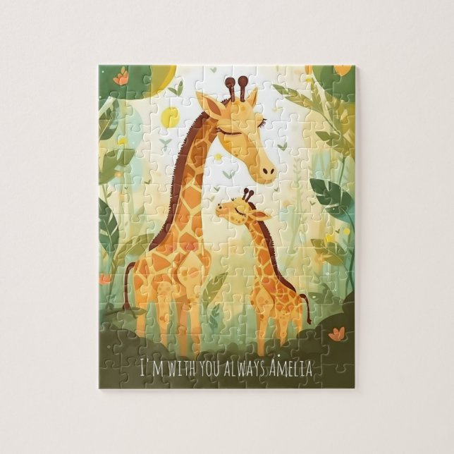 Jungle Safari Giraffe Pussel (Vertikal)