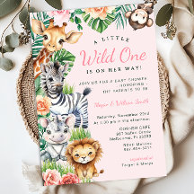 Jungle Safari Girl Baby Shower Par