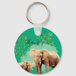 Jungle Safari "It's About To Get Wild" Baby Shower Nyckelring