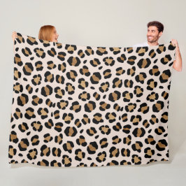 Jungle Safari Leopard Skriv ut Fleecefilt