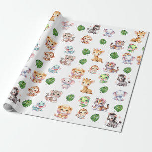 Jungle Safari Mönster Presentpapper
