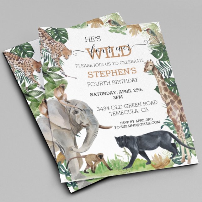 Jungle Safari Vild 4 Svart Panther på födelsedagen (Skapare uppladdad)