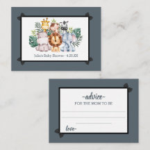 Jungle Safari Vild Baby Shower Advice