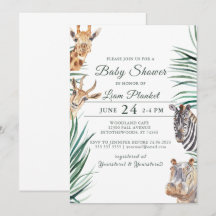 Jungle Safari Vild Baby Shower