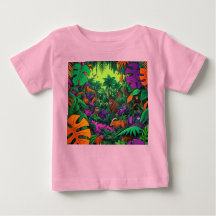 Jungle Scene Exotic Animals T-Shirt