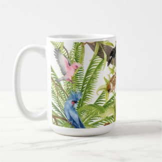 Jungle Scene Tropical Birds, Critters, Foliage Mug Kaffemugg