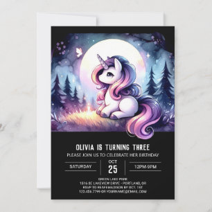 Jungle Simple Horse Birthday Inbjudningar