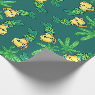 Jungle Sjöjungfru Garden Ocean Söt Cat Presentpapper