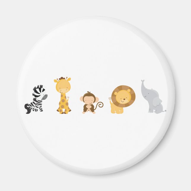 Jungle Spädbarn Magnet (Framsidan)