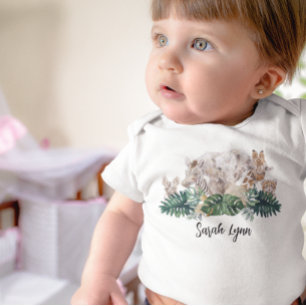 Jungle Spädbarn Safari African Baby djur T Shirt