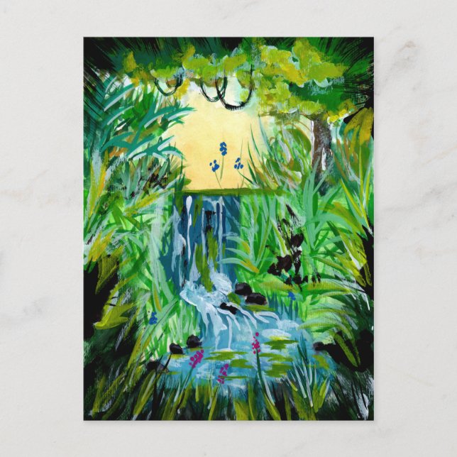 Jungle Springwater Vykort (Framsida)