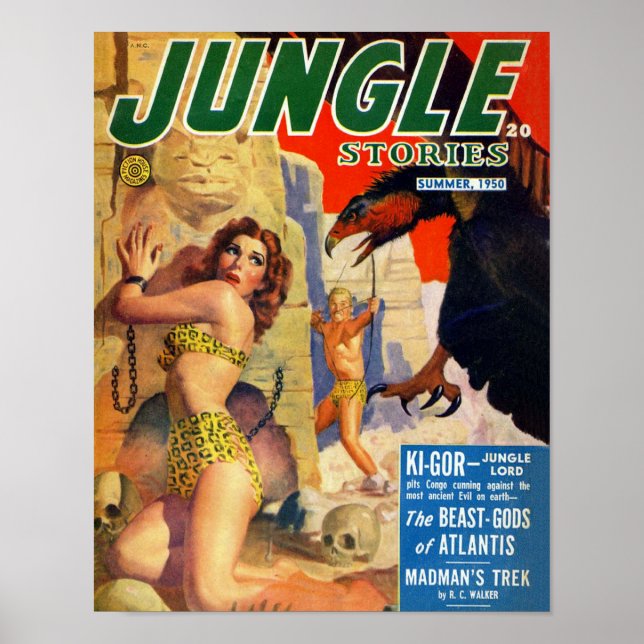 Jungle Stories Sommaren 1950 Poster (Framsidan)