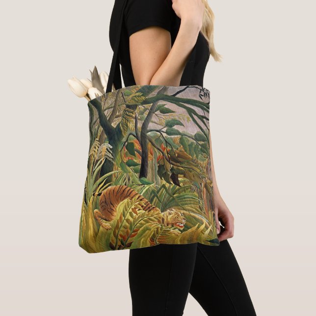 Jungle Storm Tiger – Rousseau Art Väska (Närbild)