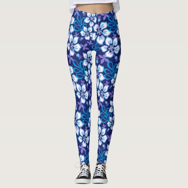 JUNGLE SURFA (BLUE COMBO) LEGGINGS (Framsida)