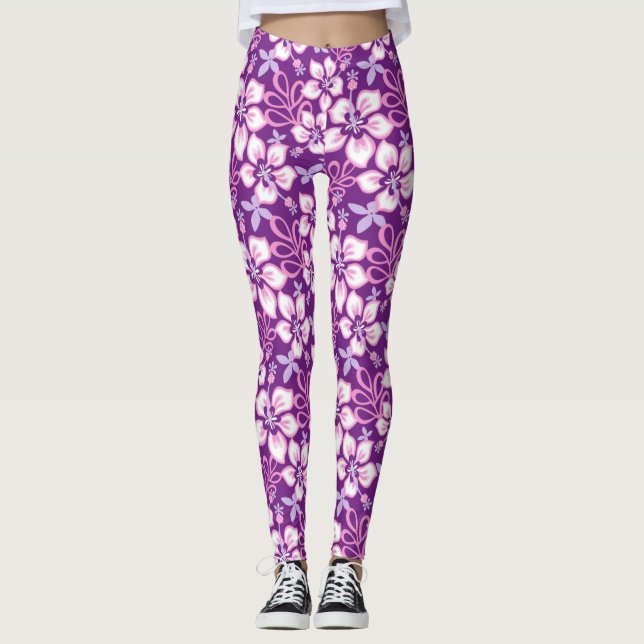 JUNGLE SURFA (LILA COMBO) LEGGINGS (Framsida)