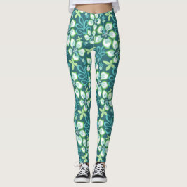 JUNGLE SURFA (TEAL COMBO) LEGGINGS