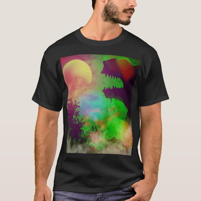 Jungle T-Rex Roar T Shirt (Framsida)