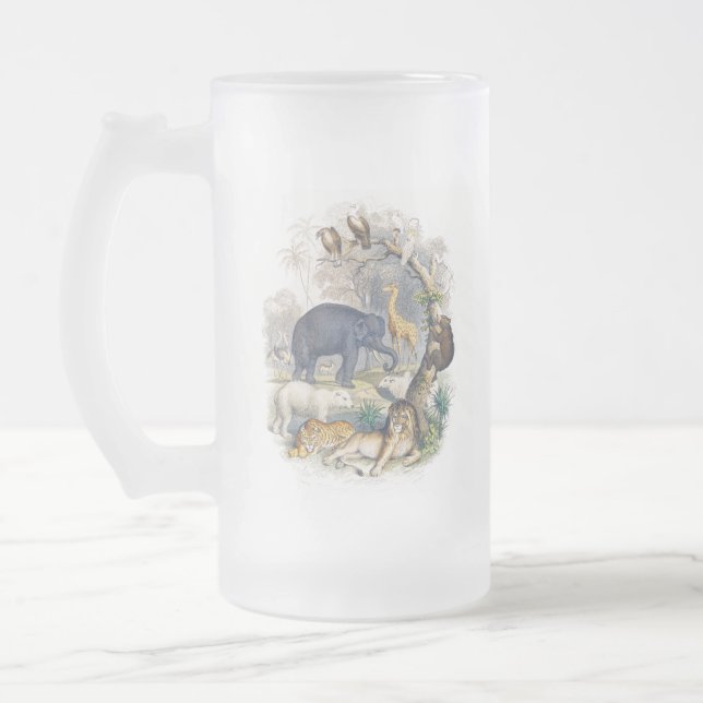 Jungle Tableau Frosted Mugg (Vänster)