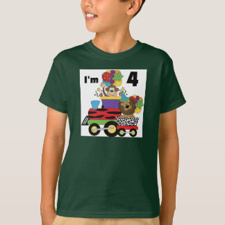 Jungle Tåg 4e födelsedagen Tshirts och Gifts