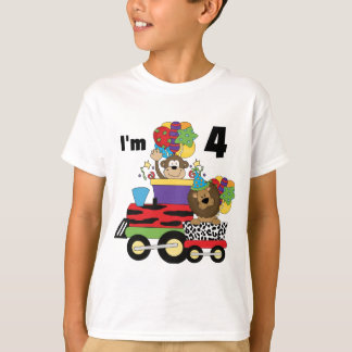 Jungle Tåg 4e födelsedagen Tshirts och Gifts