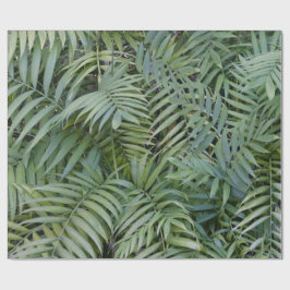 Jungle-tema löv som omsluter pappra presentpapper