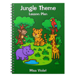 Jungle Theme Lesson Plan Notebook for Preschool  Anteckningsbok