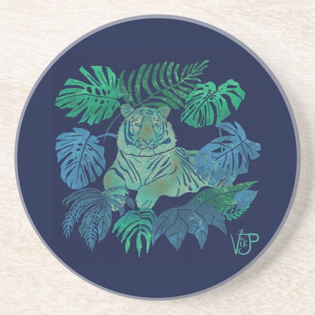 Jungle tiger blue underlägg (Framsidan)