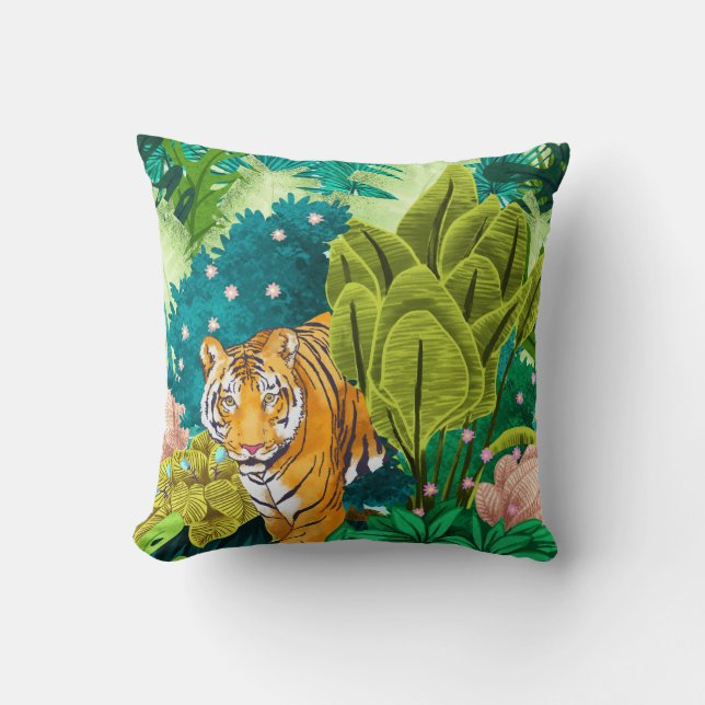 Jungle Tiger Kudde (Framsida)