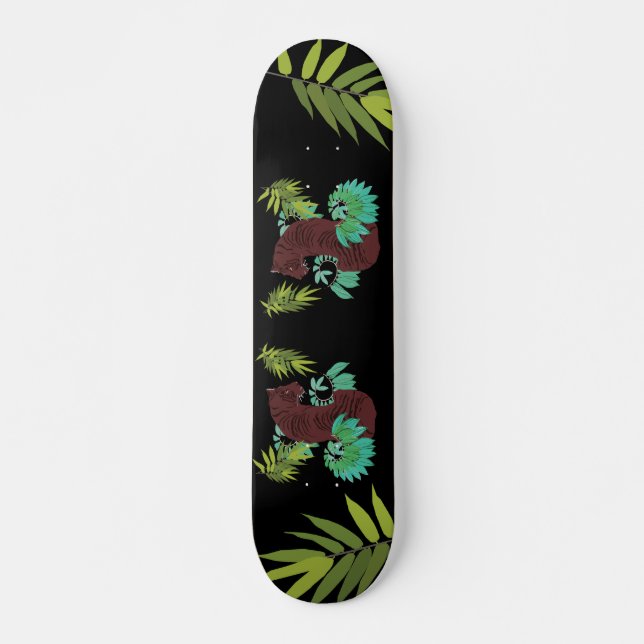 Jungle Tiger Mini Skateboard Bräda 18,5 Cm (Framsida)