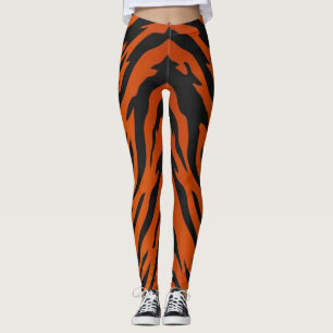 Jungle Tiger Rand Animal Print Leggings