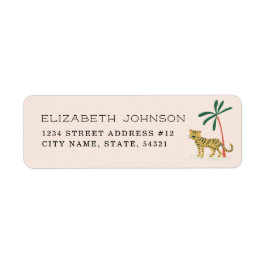Jungle Tiger Returadress Etikett