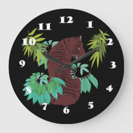 Jungle Tiger Stor Klocka