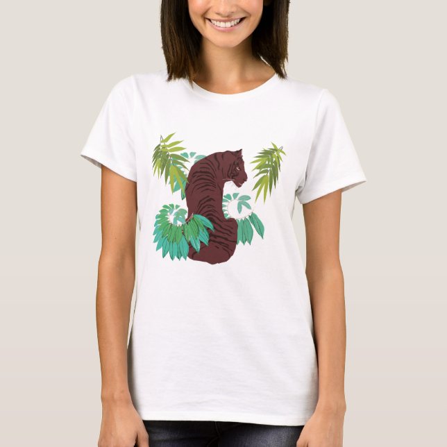 Jungle Tiger T Shirt (Framsida)