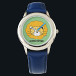 "Jungle Timekeeper" - Personlig Blue Lejon Safar Armbandsur<br><div class="desc">Upptäck "Jungle Timekeeper", en pulserande och bildande blå klocka med en fängslande lejon safari illustration, designad med kärlek av en konstnär för sin son. Den här klockan är inte bara en verktyg för att hjälpa ditt barn att lära sig att säga tid. Det är en rik biet av konst som...</div>