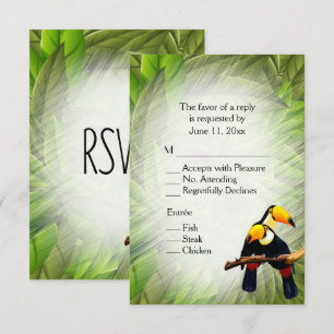 Jungle Toucans OSA med Entree Selection Inbjudningar