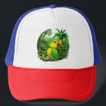 Jungle Vibes Keps<br><div class="desc">Brighten up your day with this vibrant tropical parrot perched amidst lush jungle greenery. Perfect for nature lovers,  kids,  and anyone who adores bold colors and cheerful vibes.</div>