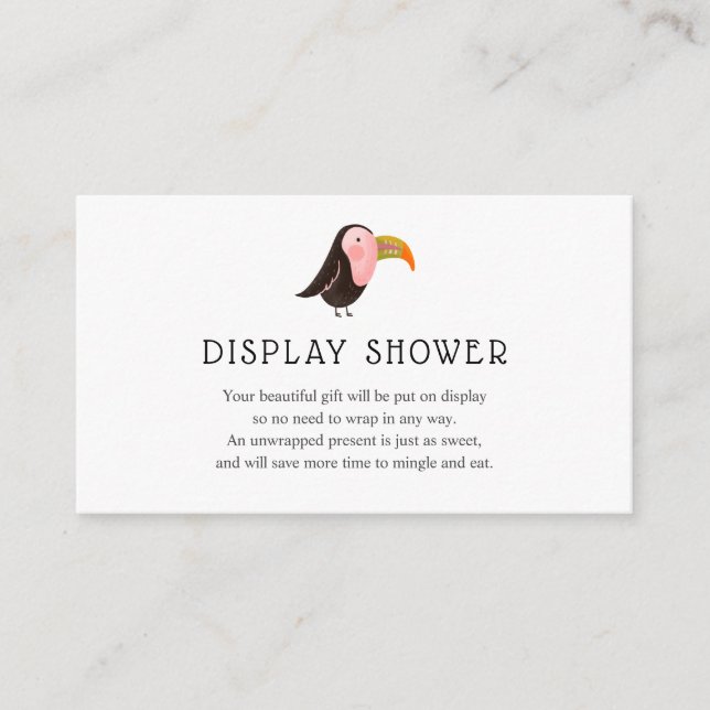 Jungle Visning Baby Shower-infogningskort Tilläggskort (Framsida)