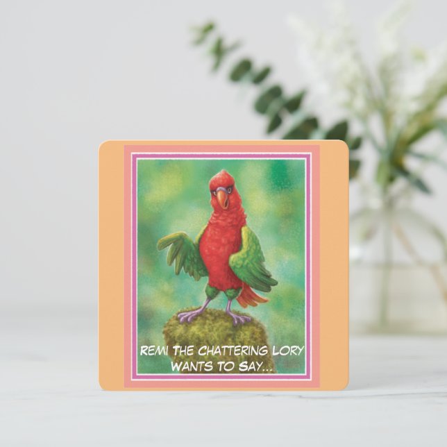 Jungle Whispers of Encouragement Series Flat Card (Stående Fram)