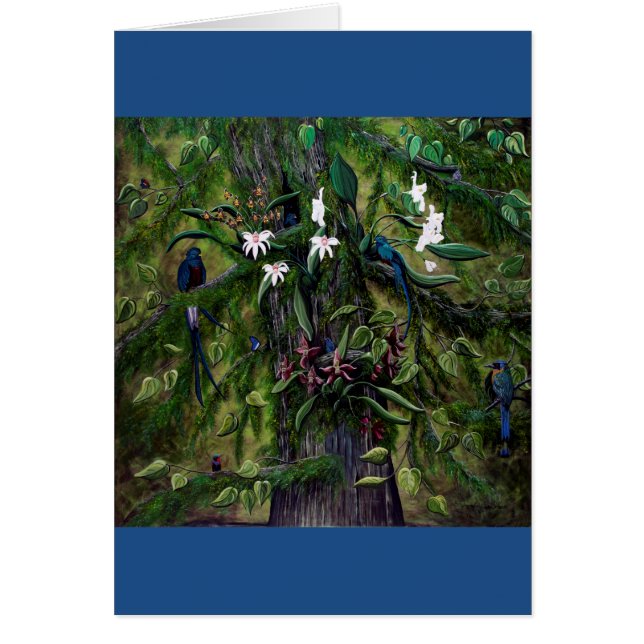 Jungles of Tikal Hälsningskort (Framsidan)