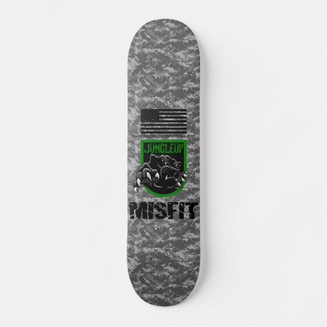 Jungleup misslyckadSkateboard Mini Skateboard Bräda 18,7 Cm (Framsida)