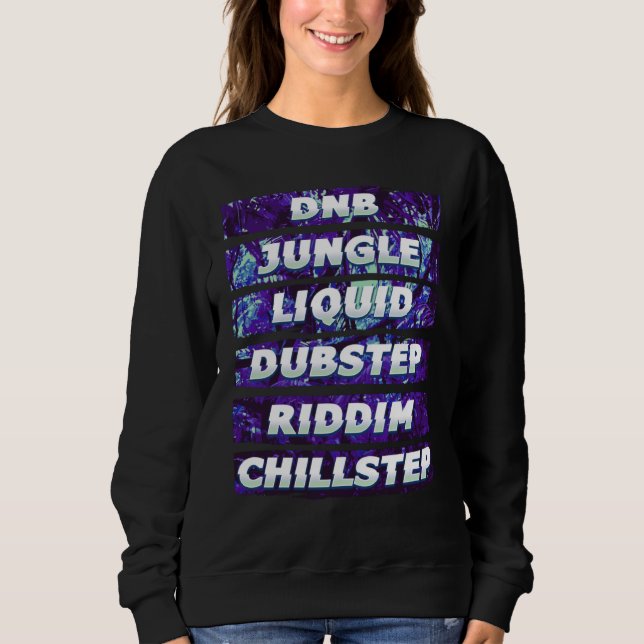 Junglis DNB Dubstep Riddim EDM Rave Festival T Shirt (Framsida)
