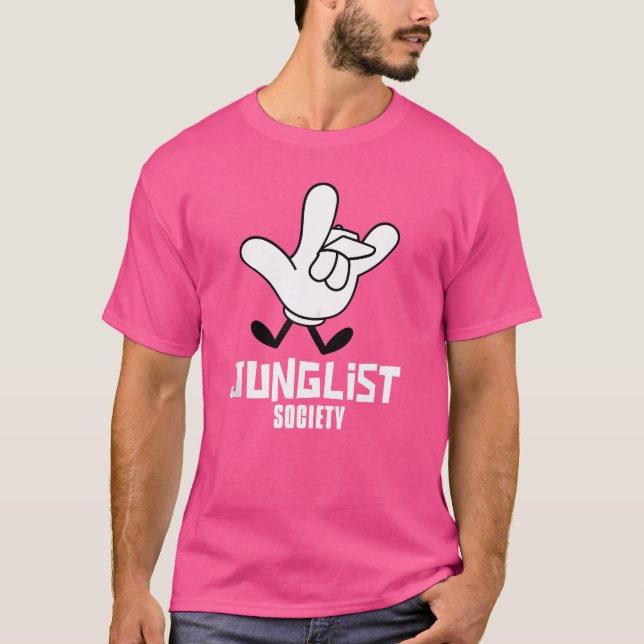 Junglist Drum and Bass Edm Dnb Raver T Shirt (Framsida)