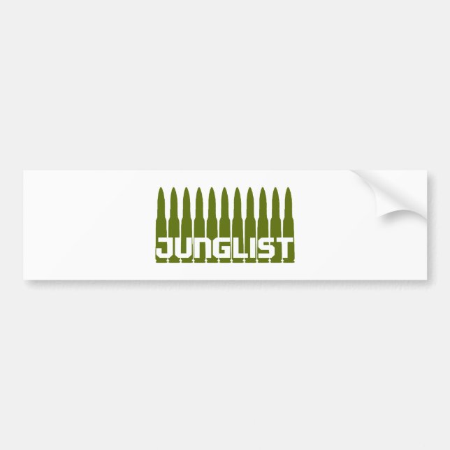 Junglist Grön Bildekal (Framsidan)