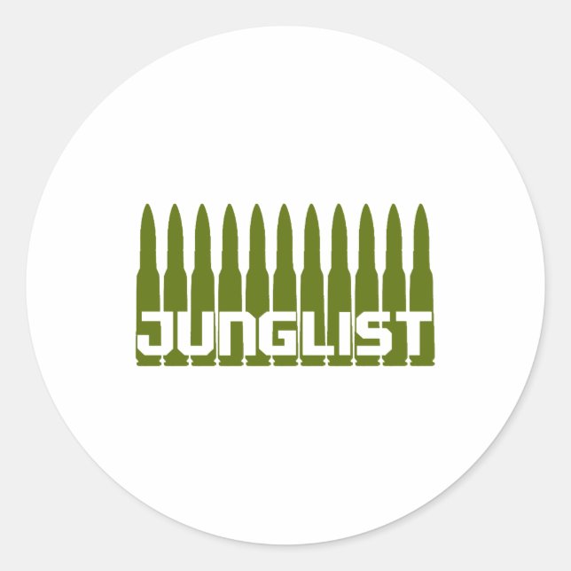 Junglist-Grönt Runt Klistermärke (Framsida)