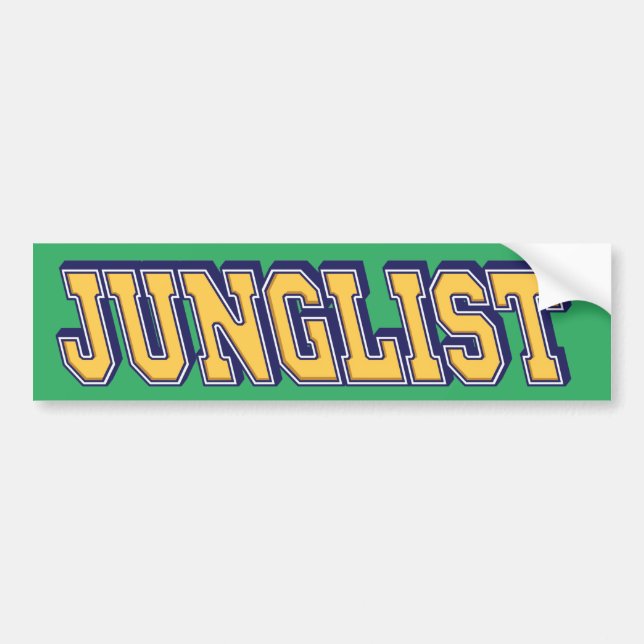 Junglist Jungle Music Älskare Bildekal (Framsidan)