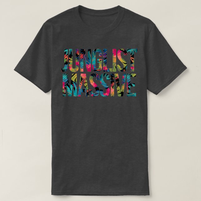 Junglist Massive Jungle Music Inspired  T Shirt (Design framsida)