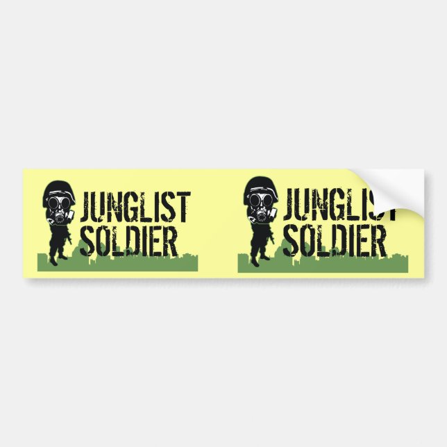 Junglist soldat bildekal (Framsidan)