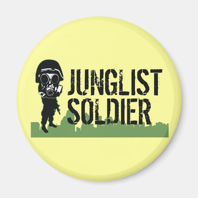 Junglist Soldier Magnet (Framsidan)